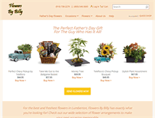 Tablet Screenshot of flowersbybilly.com